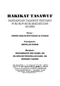 Hakikat Tasawuf